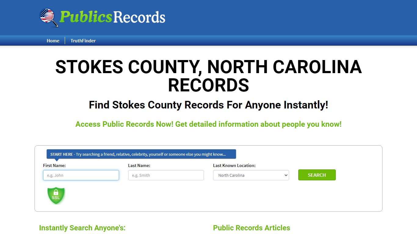 Find Stokes County, North Carolina Records!